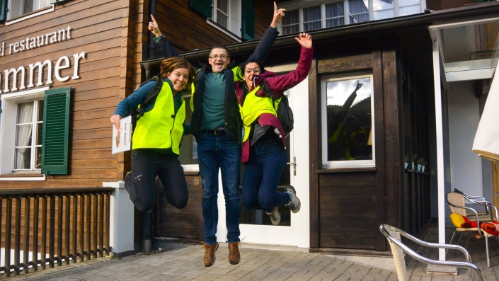 Freude bei Firmenevent-Ideen