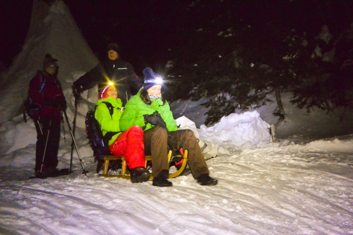 Schlitteln Schneeschuhwandern Einsiedeln